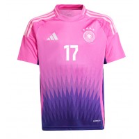 Nemecko Florian Wirtz #17 Vonkajší futbalový dres ME 2024 Krátky Rukáv